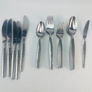 Flatware Stainless Steel Japan MCM Silverware 26 PC - Place setting for 5